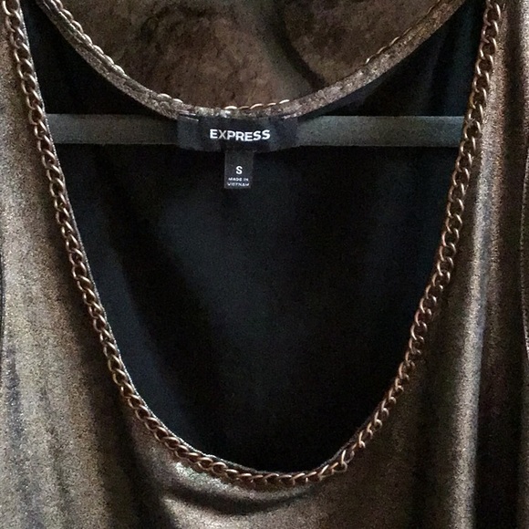 Glimmering bronze tank top from Express. - Picture 2 of 2